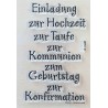 Clear Stamps Einladung.....