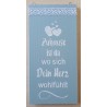Schild Zuhause....