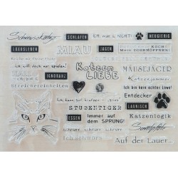 Clear Stamps Katzen Liebe....