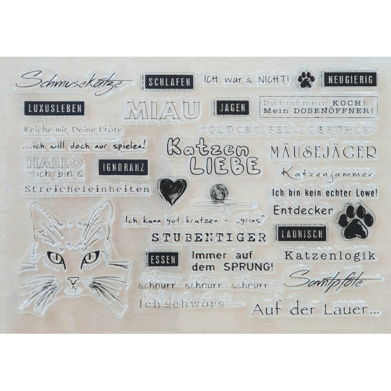 Clear Stamps Katzen Liebe....