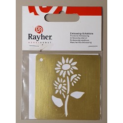 Embossing Schablone Blume