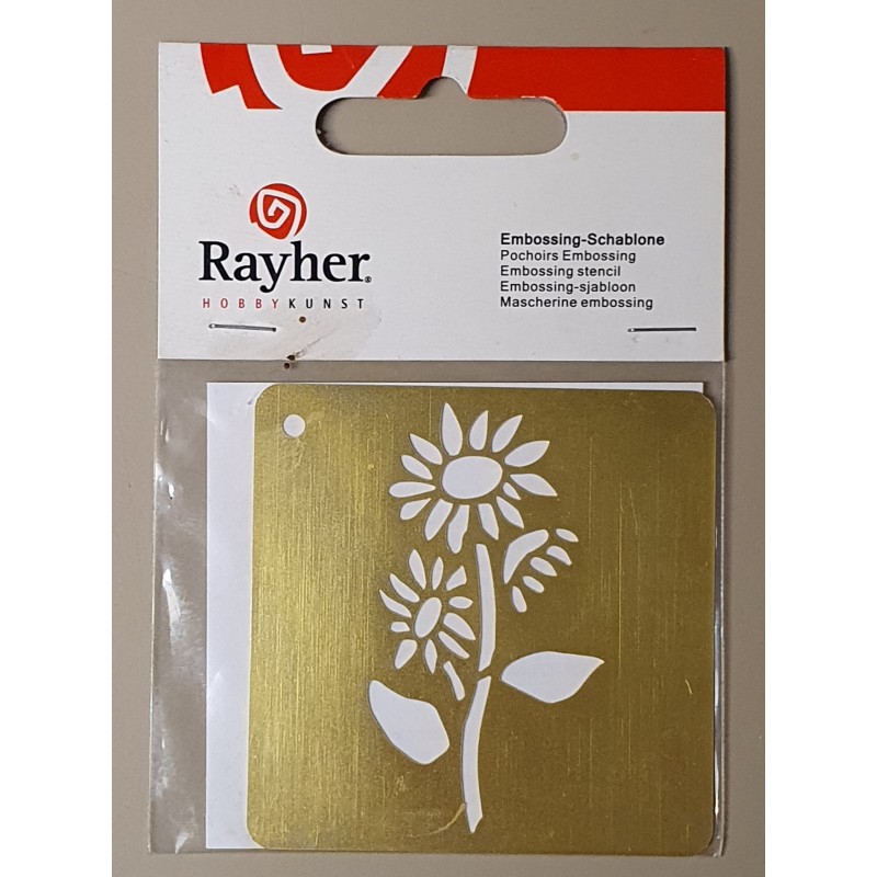 Embossing Schablone Blume