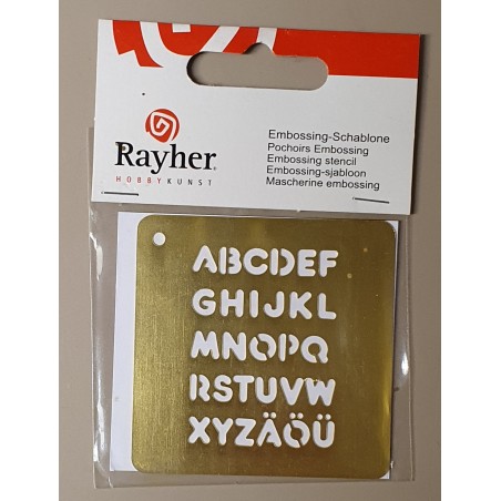 Embossing Schablone ABC