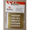 Embossing Schablone ABC