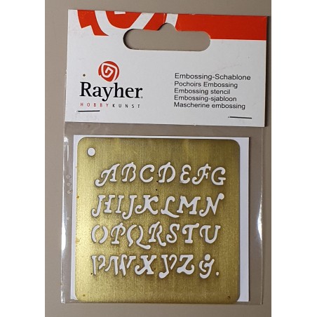 Embossing Schablone ABC
