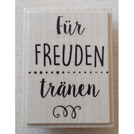 Holz Stempel Freuden Tränen