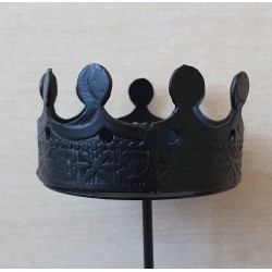 Metall Krone zum Stecken schwarz
