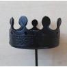 Metall Krone zum Stecken schwarz