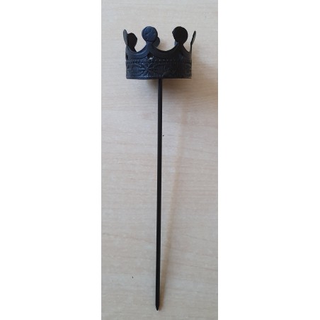 Metall Krone zum Stecken schwarz