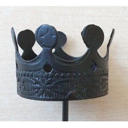 Metall Krone zum Stecken schwarz