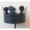 Metall Krone zum Stecken schwarz
