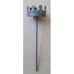 Metall Krone zum Stecken grau