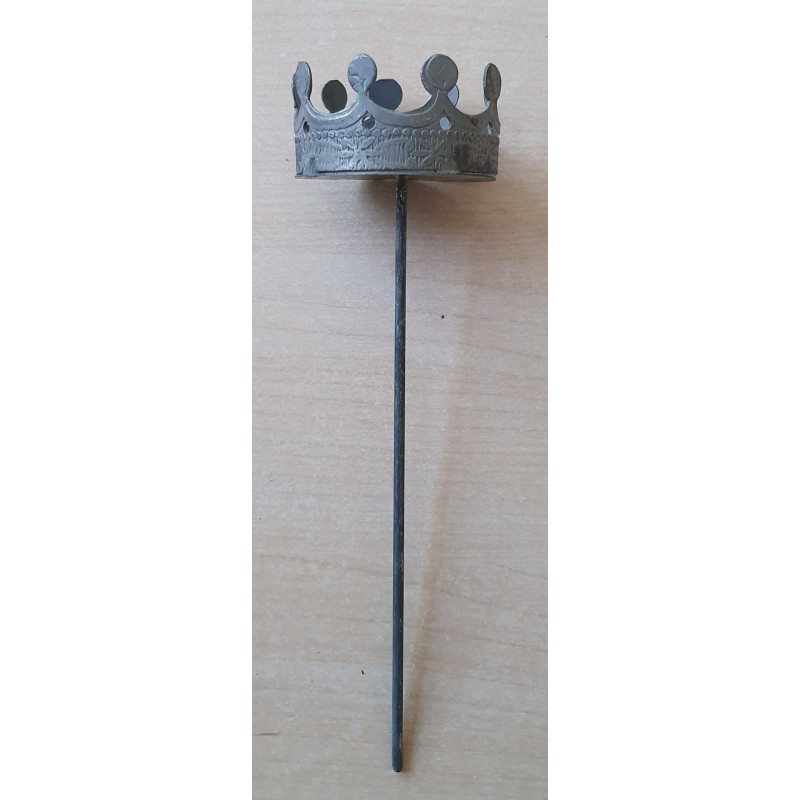 Metall Krone zum Stecken grau