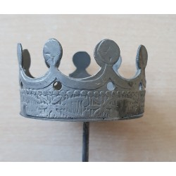 Metall Krone zum Stecken grau