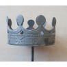 Metall Krone zum Stecken grau