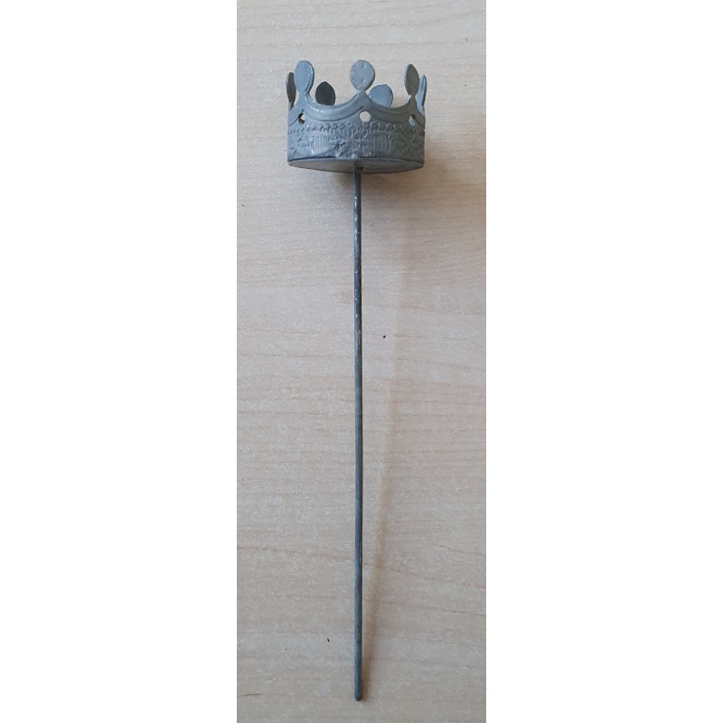 Metall Krone zum Stecken grau