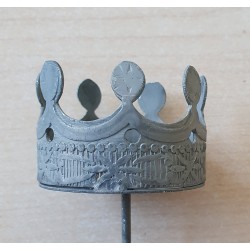 Metall Krone zum Stecken grau