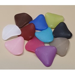 Kunststoff Perlen Dreieck schwarz