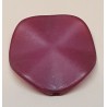 Kunststoff Perlen flach bordeaux
