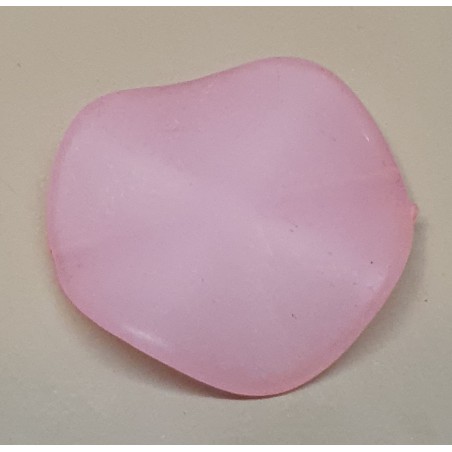 Kunststoff Perlen flach rosa
