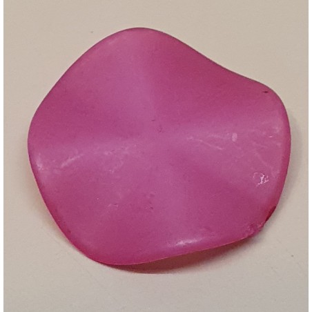 Kunststoff Perlen flach pink