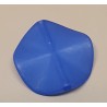 Kunststoff Perlen flach blau