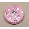 Kunststoff Perlen flach rosa