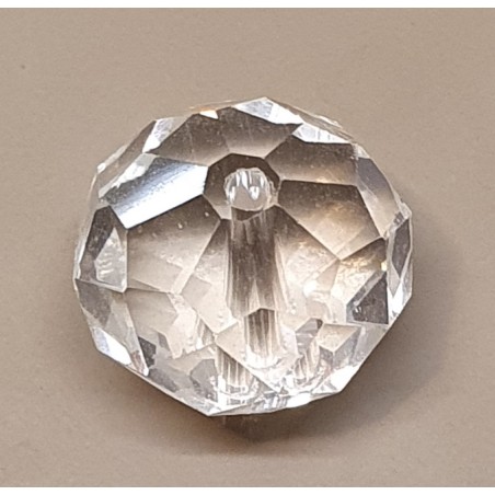 Glasschliffperle transparent