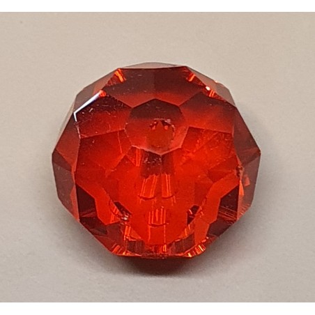 Glasschliffperle rot