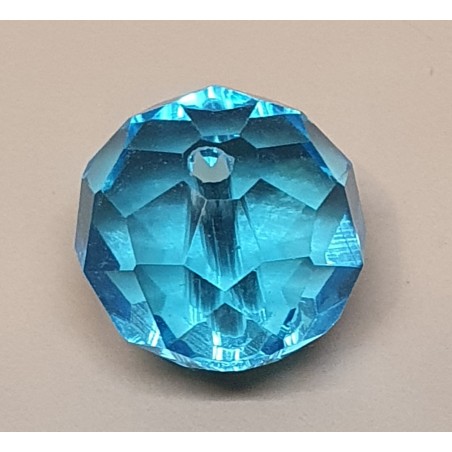 Glasschliffperle türkis