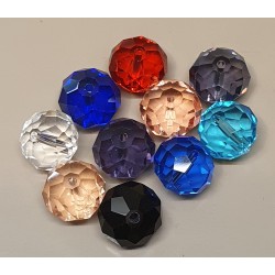 Glasschliffperle türkis