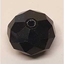 Glasschliffperle schwarz