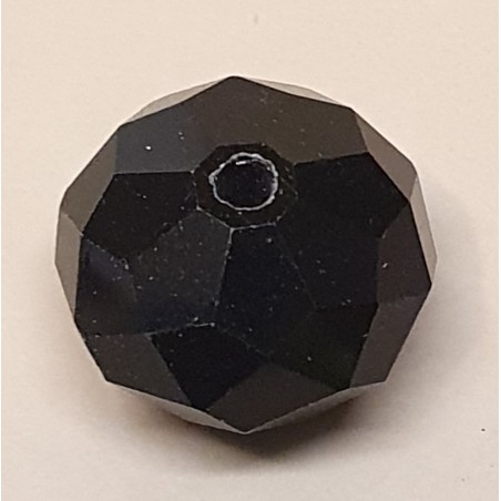 Glasschliffperle schwarz