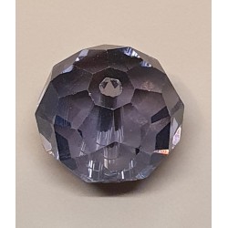 Glasschliffperle rauch-lila