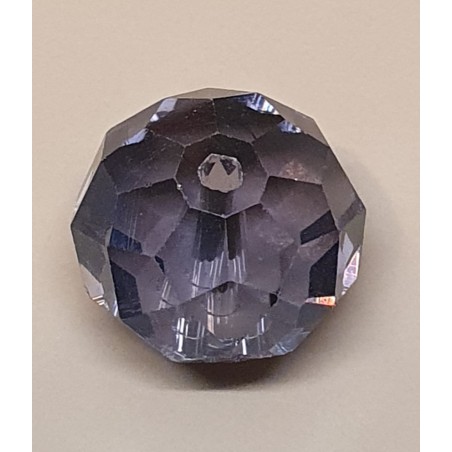 Glasschliffperle rauch-lila