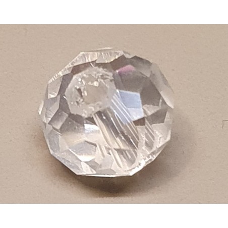 Glasschliffperle transparent/regenbogen