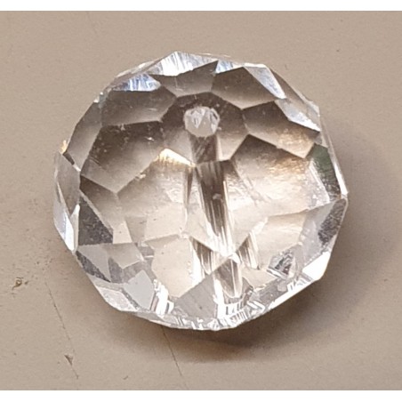 Glasschliffperle transparent