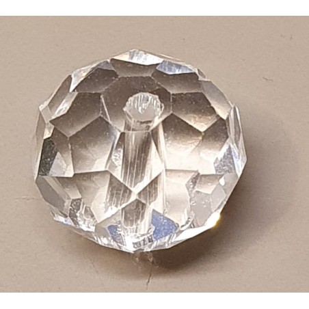Glasschliffperle transparent