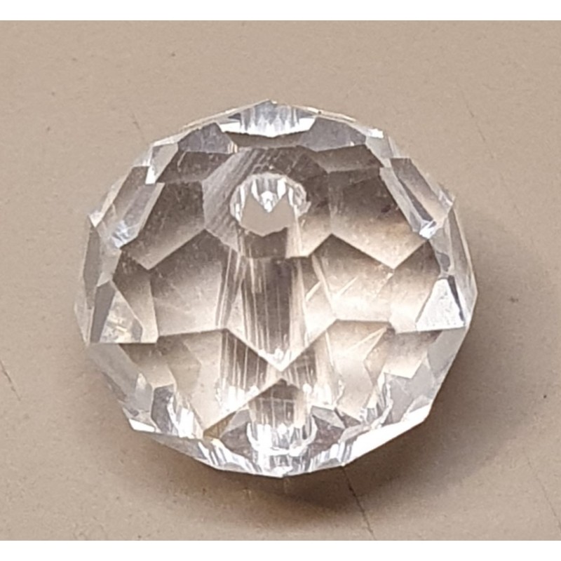 Glasschliffperle transparent