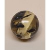 Kunststoff Perle gold/schwarz