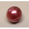 Wachsperle weinrot