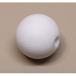 Kunststoff Perle matt weiss