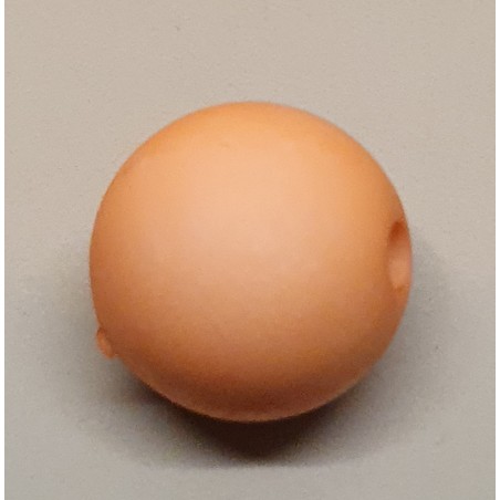 Kunststoff Perle matt lachs