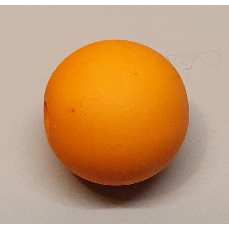 Kunststoff Perle matt orange