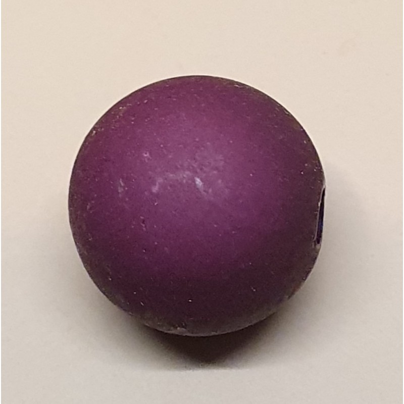 Kunststoff Perle matt aubergine