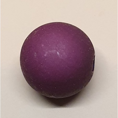 Kunststoff Perle matt aubergine