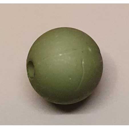Kunststoff Perle matt olive