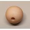 Kunststoff Perle matt hellbraun
