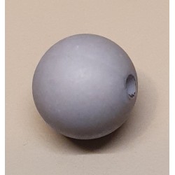 Kunststoff Perle matt hellgrau