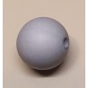 Kunststoff Perle matt hellgrau